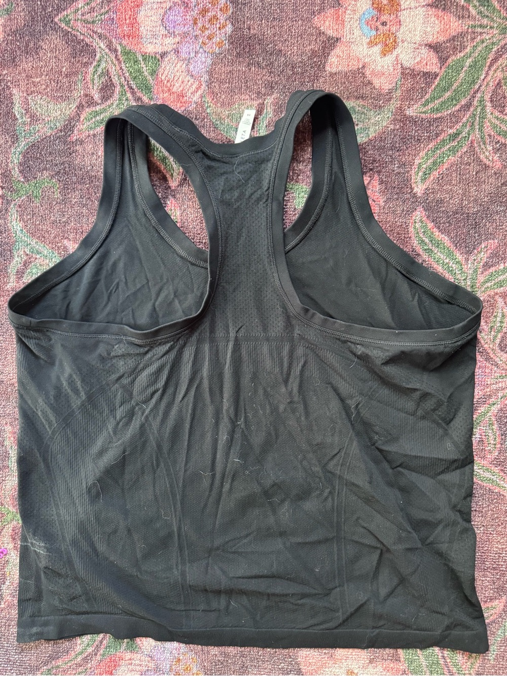 Athleta Black Racerback Scoop Neck Fitted Plus Size Tank Top - 1X - Picture 4 of 7
